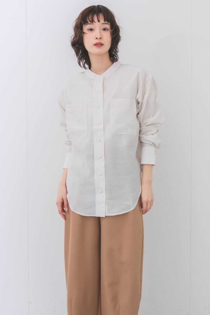 ナインアール,rrrrrrrrr,リトルシアーカラーシャツ