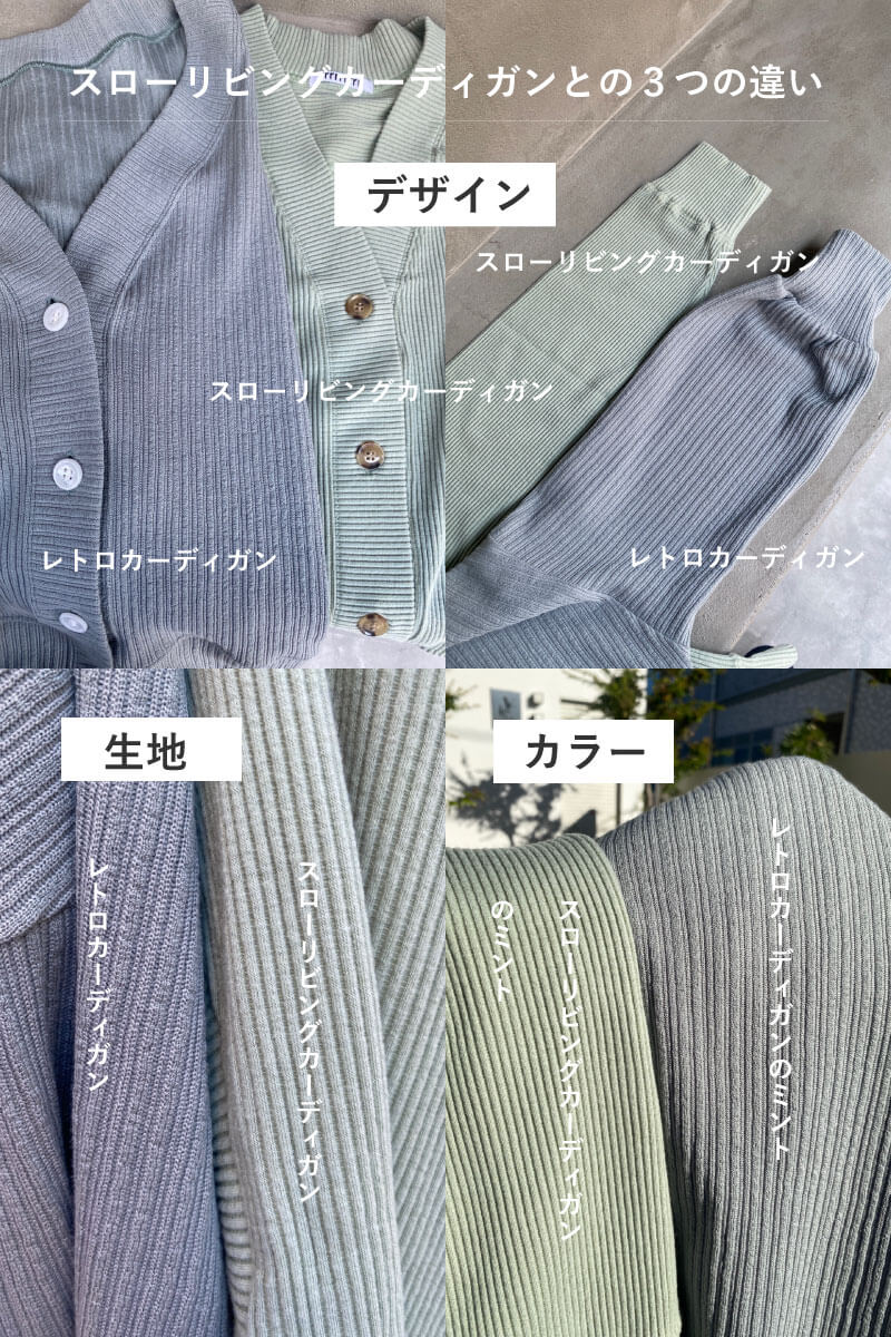 レトロカーディガン