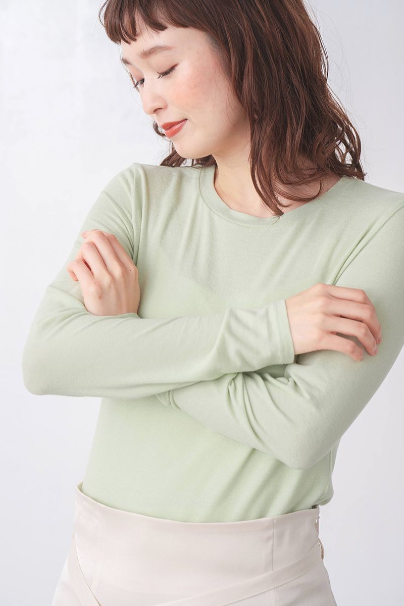 なめらかでふんわりとしたストレスフリーの肌触り。