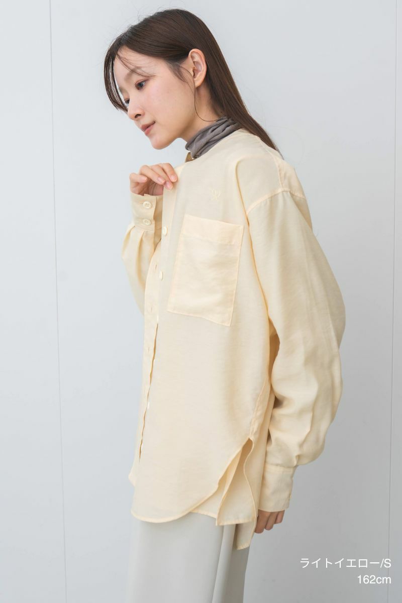 ナインアール,rrrrrrrrr,リトルシアーカラーシャツ