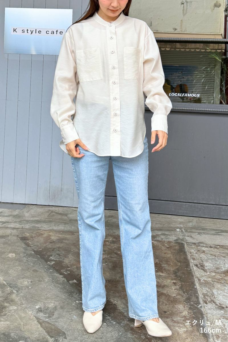 ナインアール,rrrrrrrrr,リトルシアーカラーシャツ