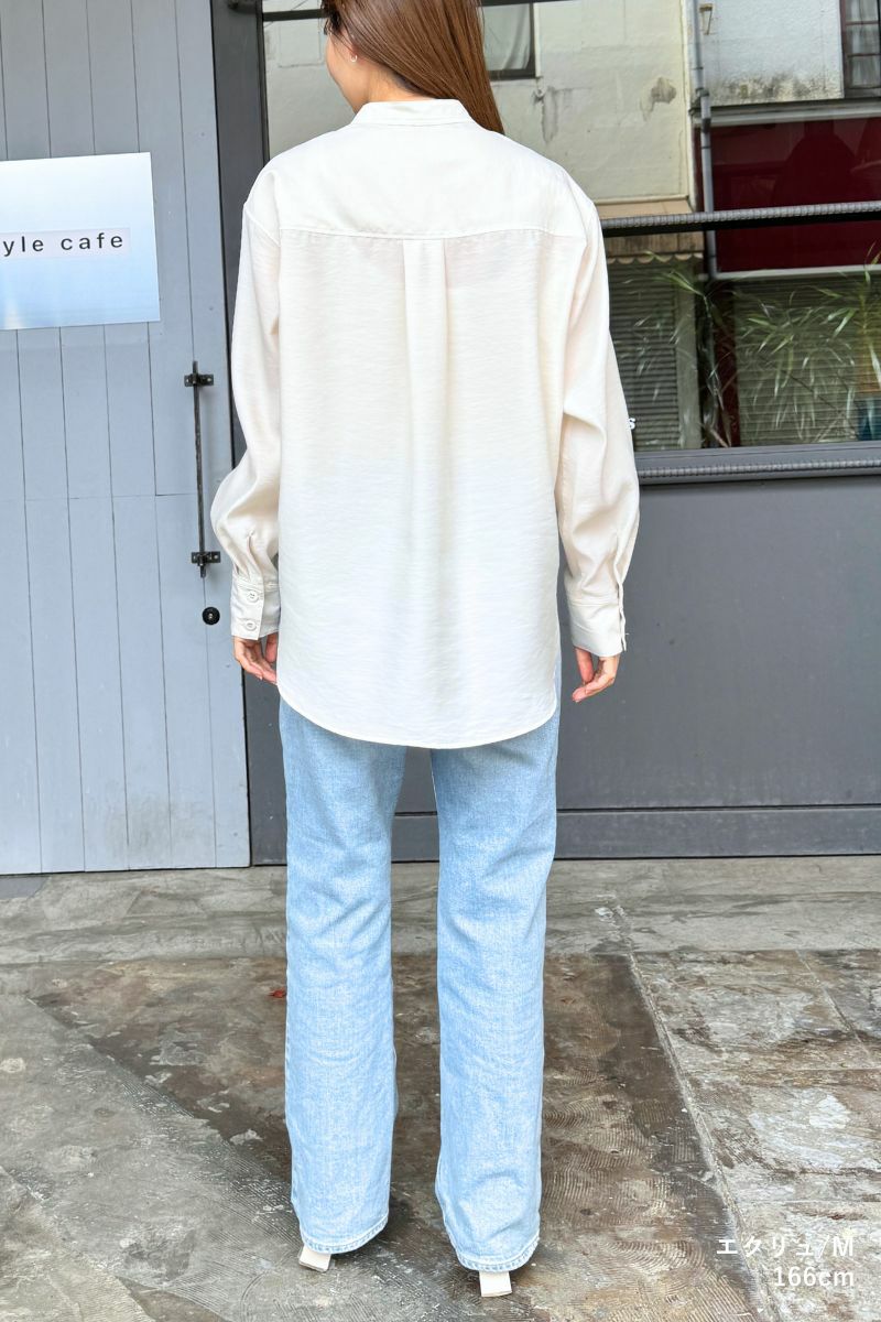 ナインアール,rrrrrrrrr,リトルシアーカラーシャツ