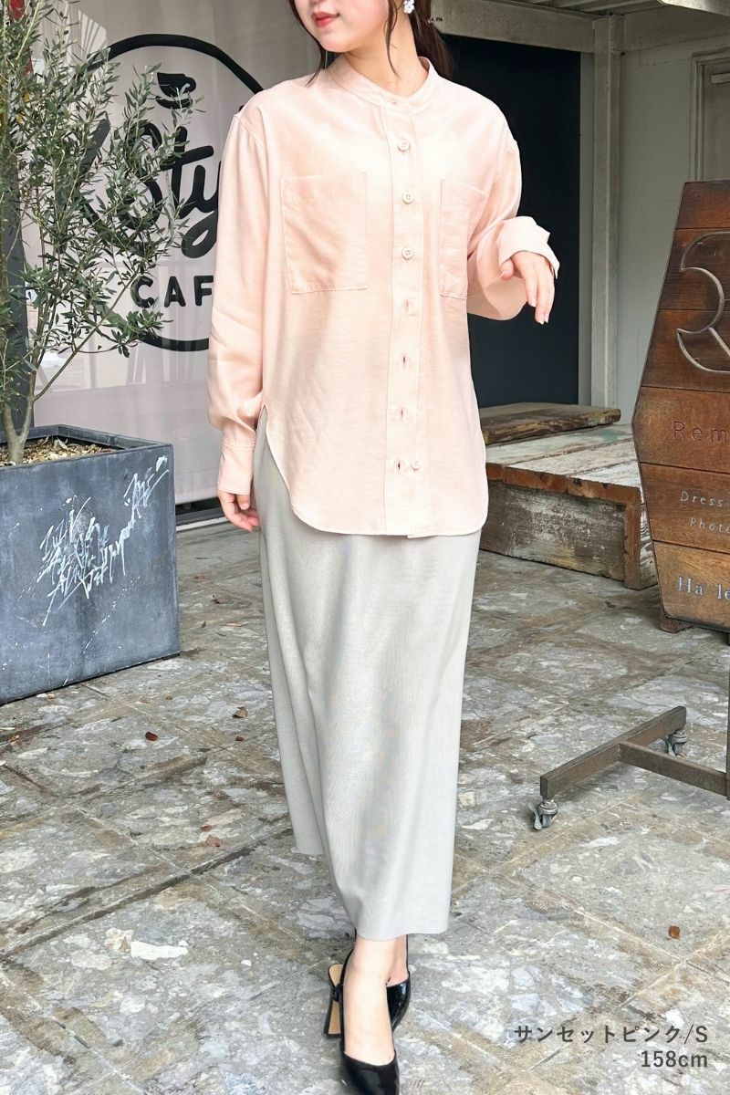 ナインアール,rrrrrrrrr,リトルシアーカラーシャツ