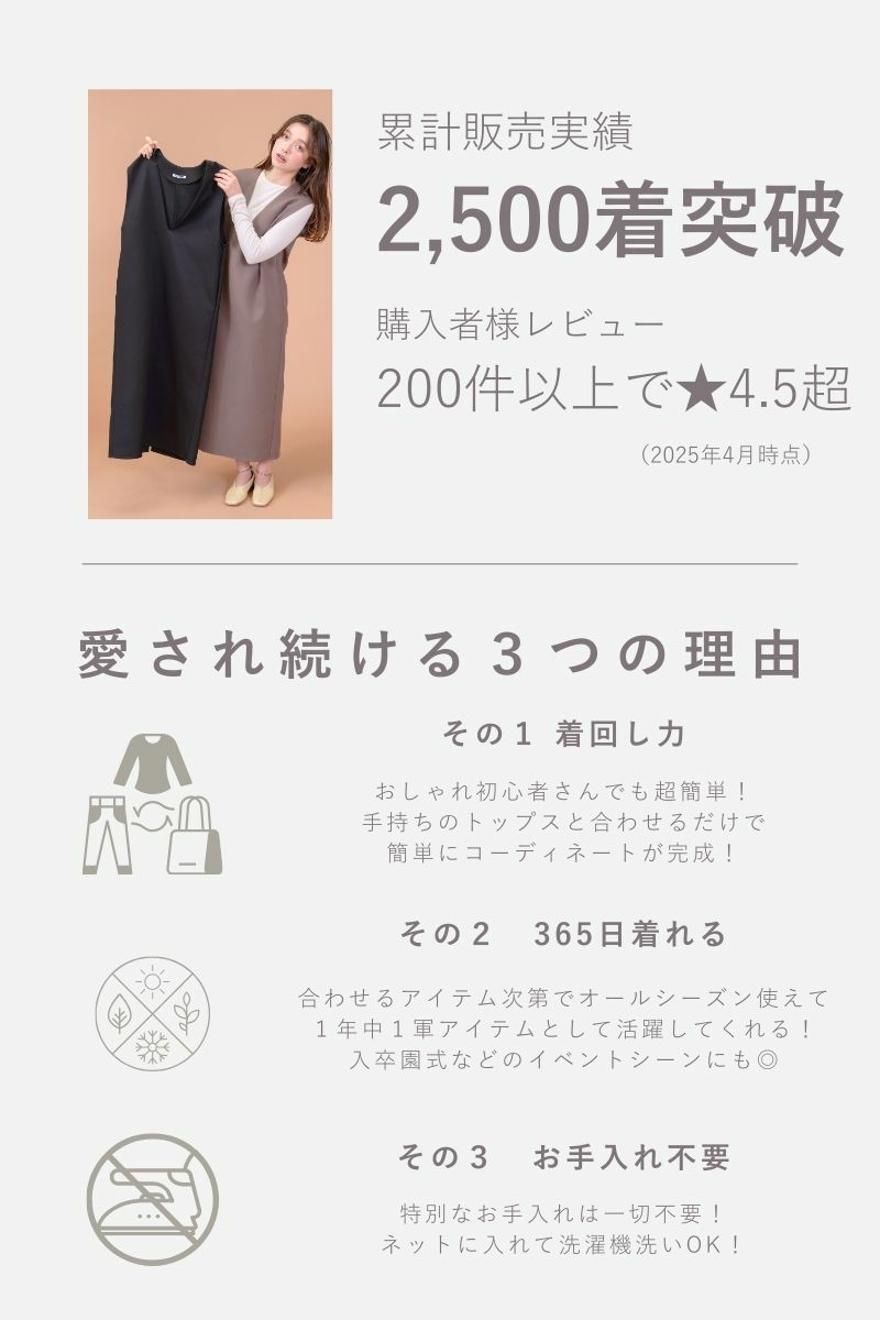 rrrrrrrrr,ナインアール,オールシーズンVネックワンピース