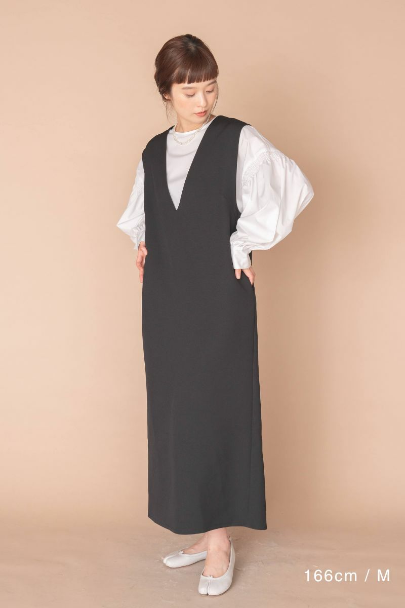 rrrrrrrrr,ナインアール,オールシーズンVネックワンピース