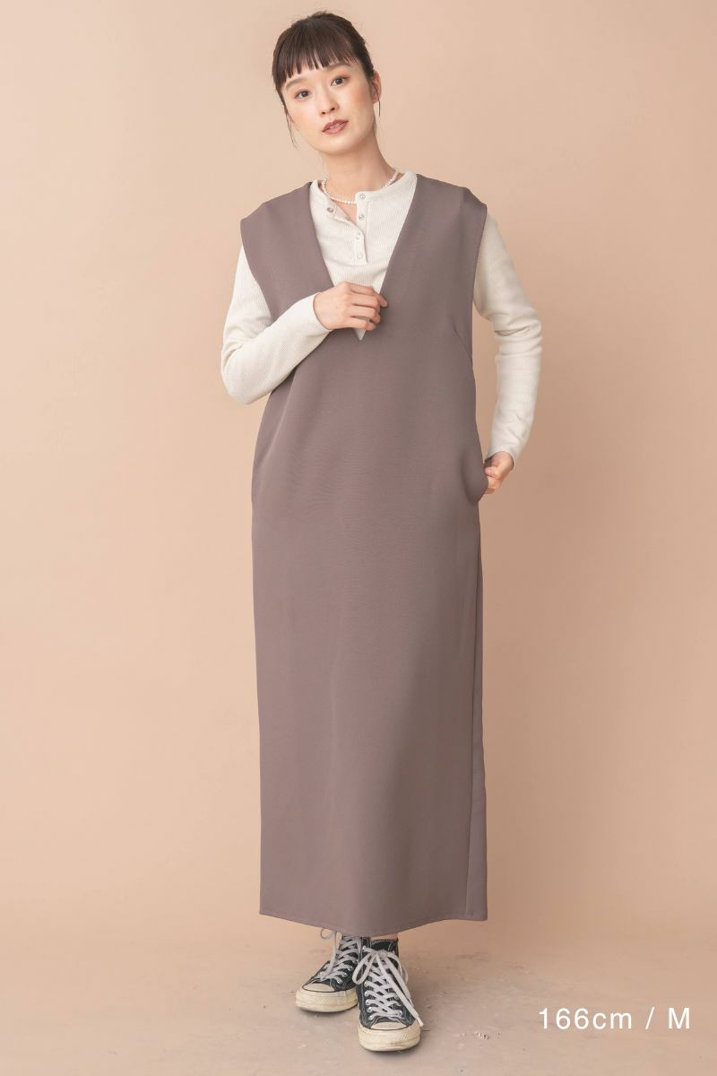 rrrrrrrrr,ナインアール,オールシーズンVネックワンピース