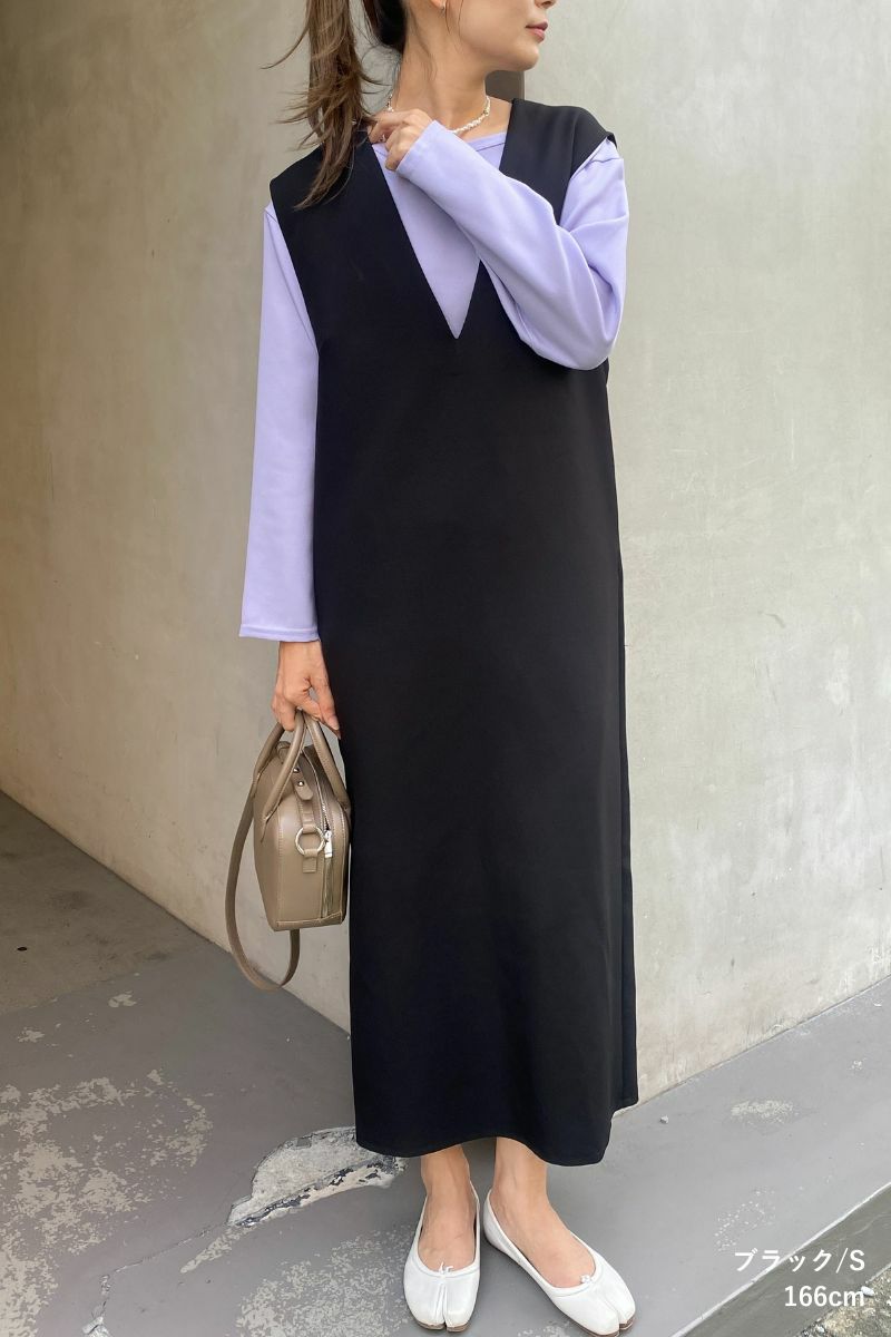 rrrrrrrrr,ナインアール,オールシーズンVネックワンピース