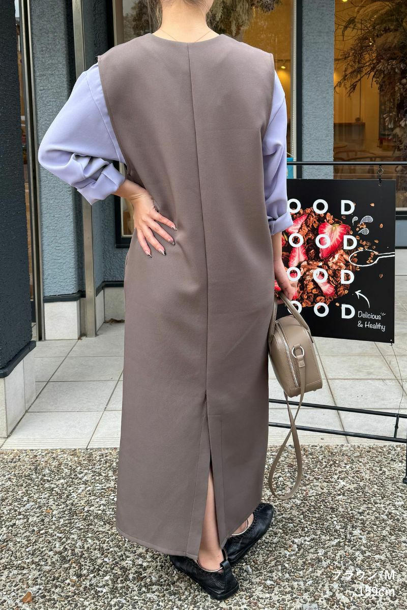 rrrrrrrrr,ナインアール,オールシーズンVネックワンピース