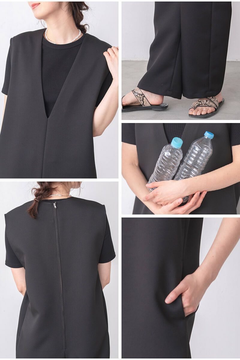 ナインアール,rrrrrrrrr,オールシーズンVネックオールインワン