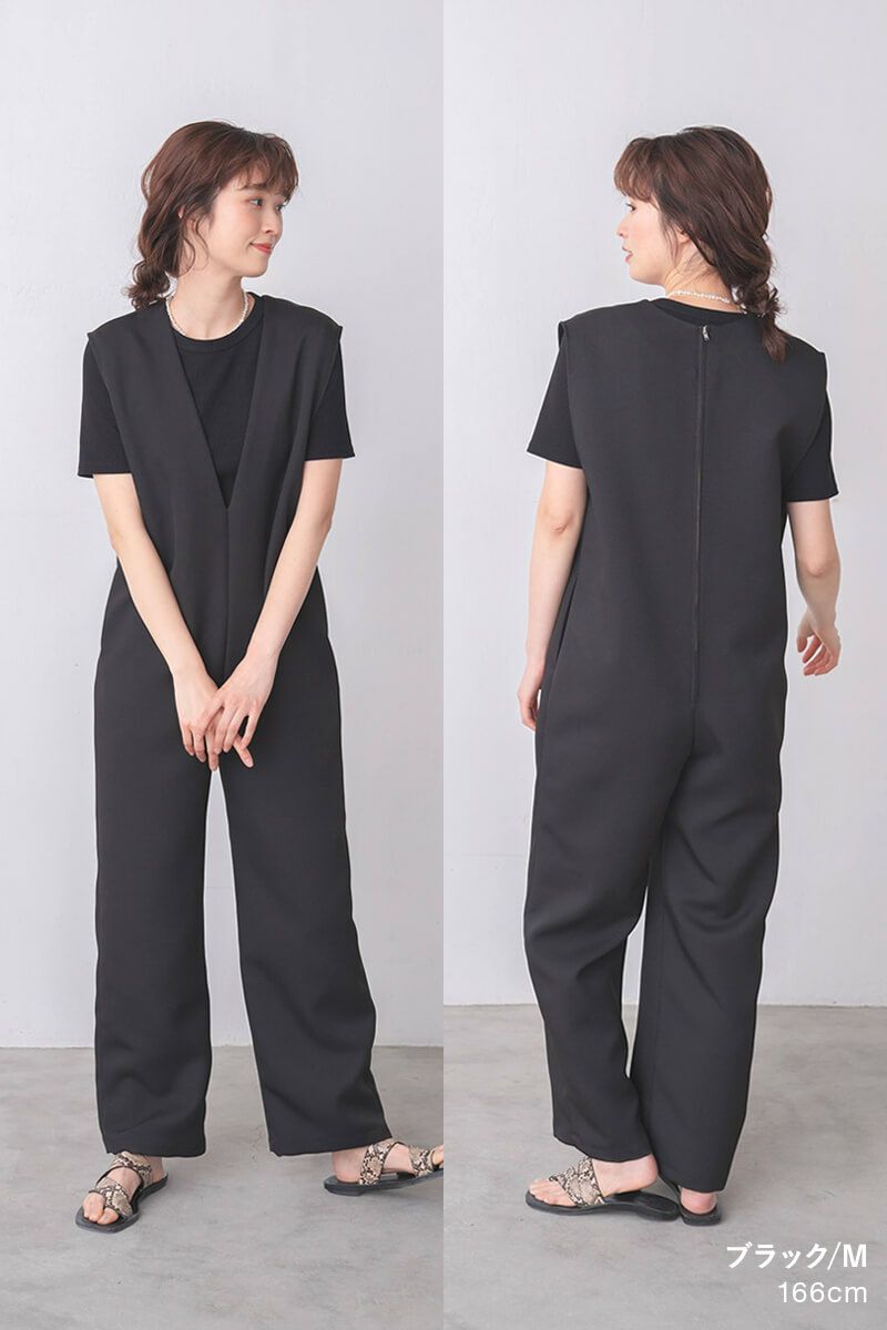 ナインアール,rrrrrrrrr,オールシーズンVネックオールインワン