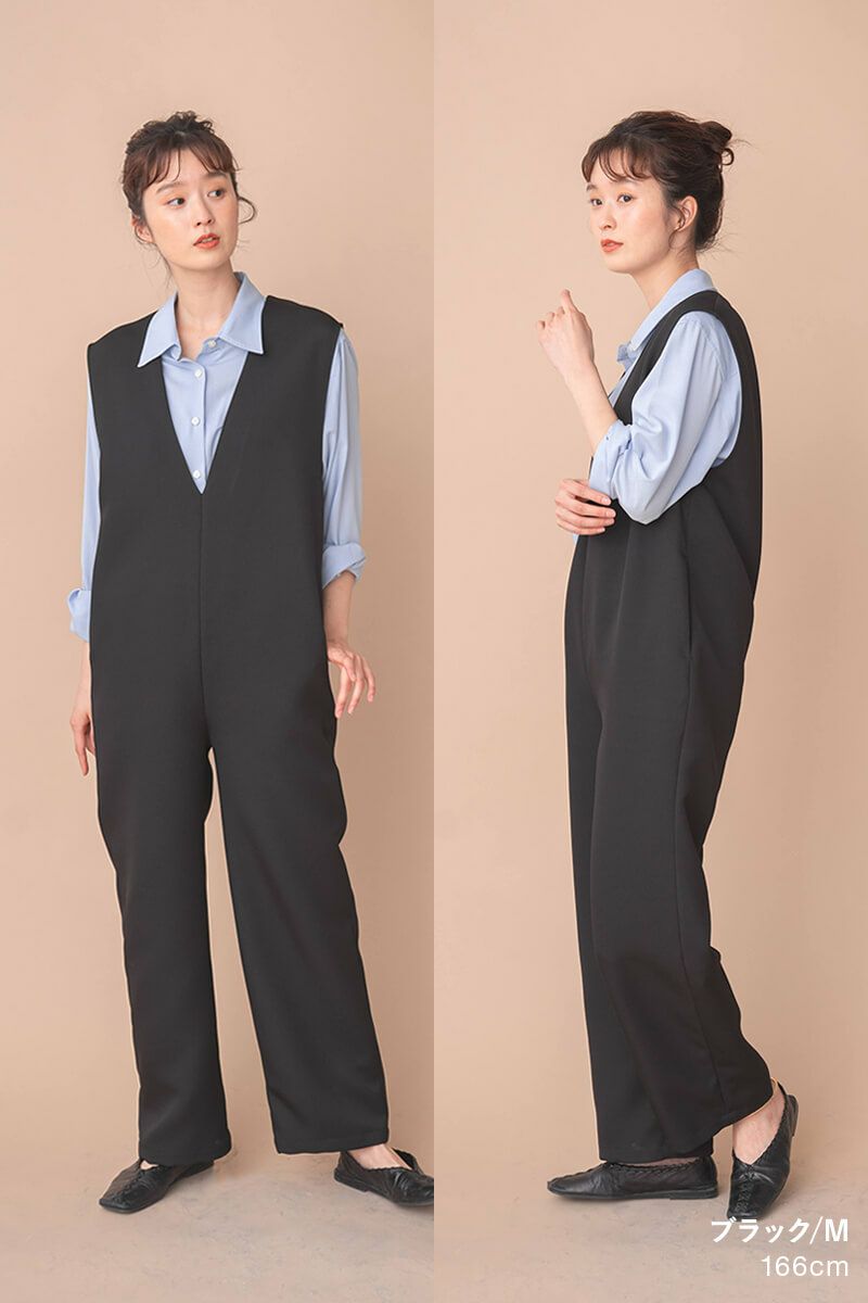 ナインアール,rrrrrrrrr,オールシーズンVネックオールインワン