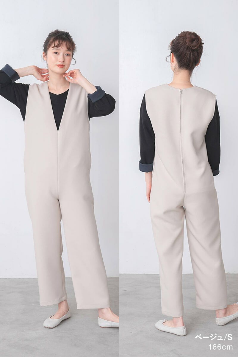 ナインアール,rrrrrrrrr,オールシーズンVネックオールインワン