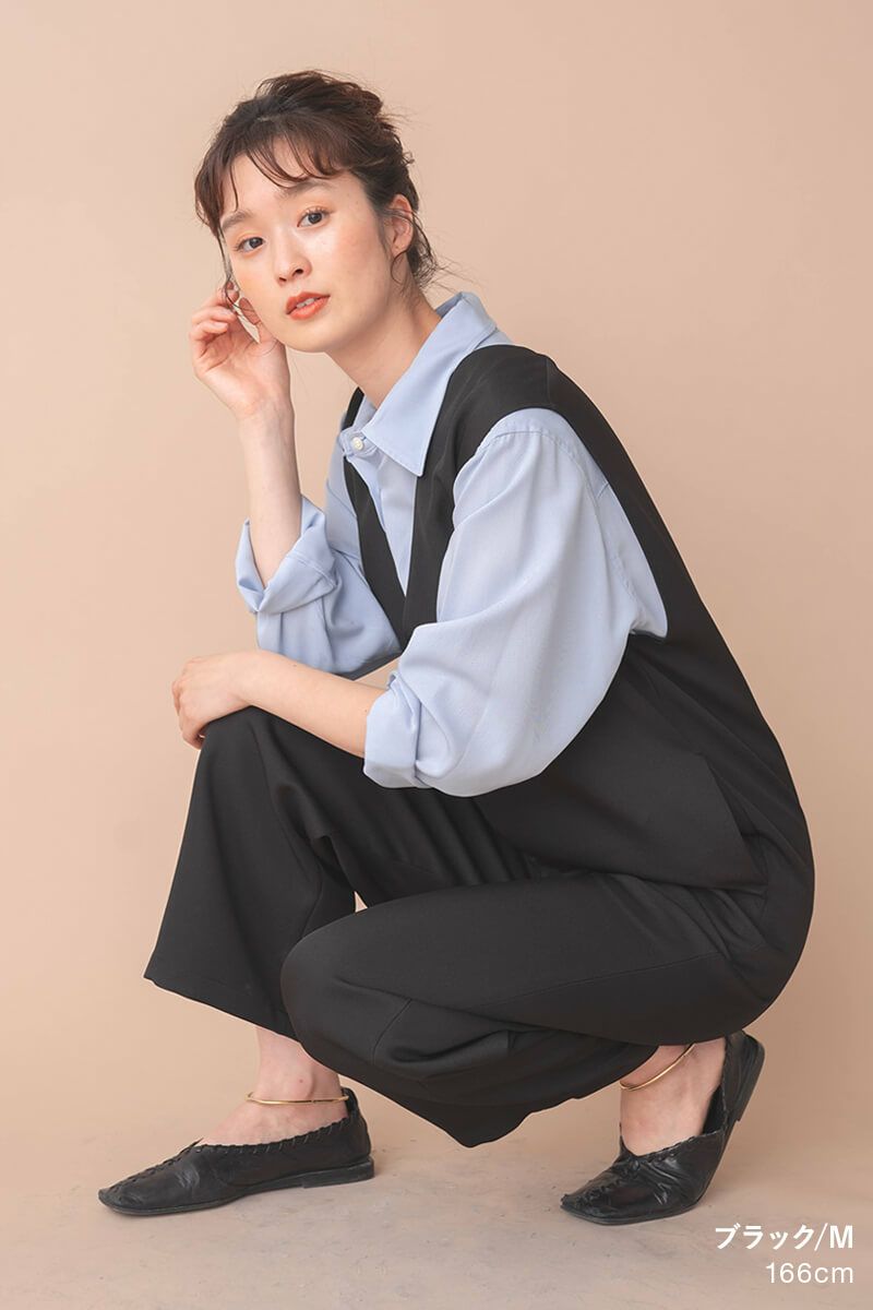 ナインアール,rrrrrrrrr,オールシーズンVネックオールインワン