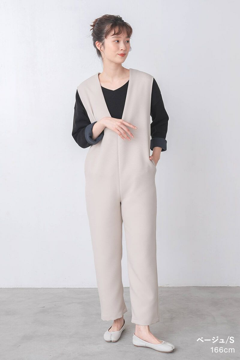 ナインアール,rrrrrrrrr,オールシーズンVネックオールインワン