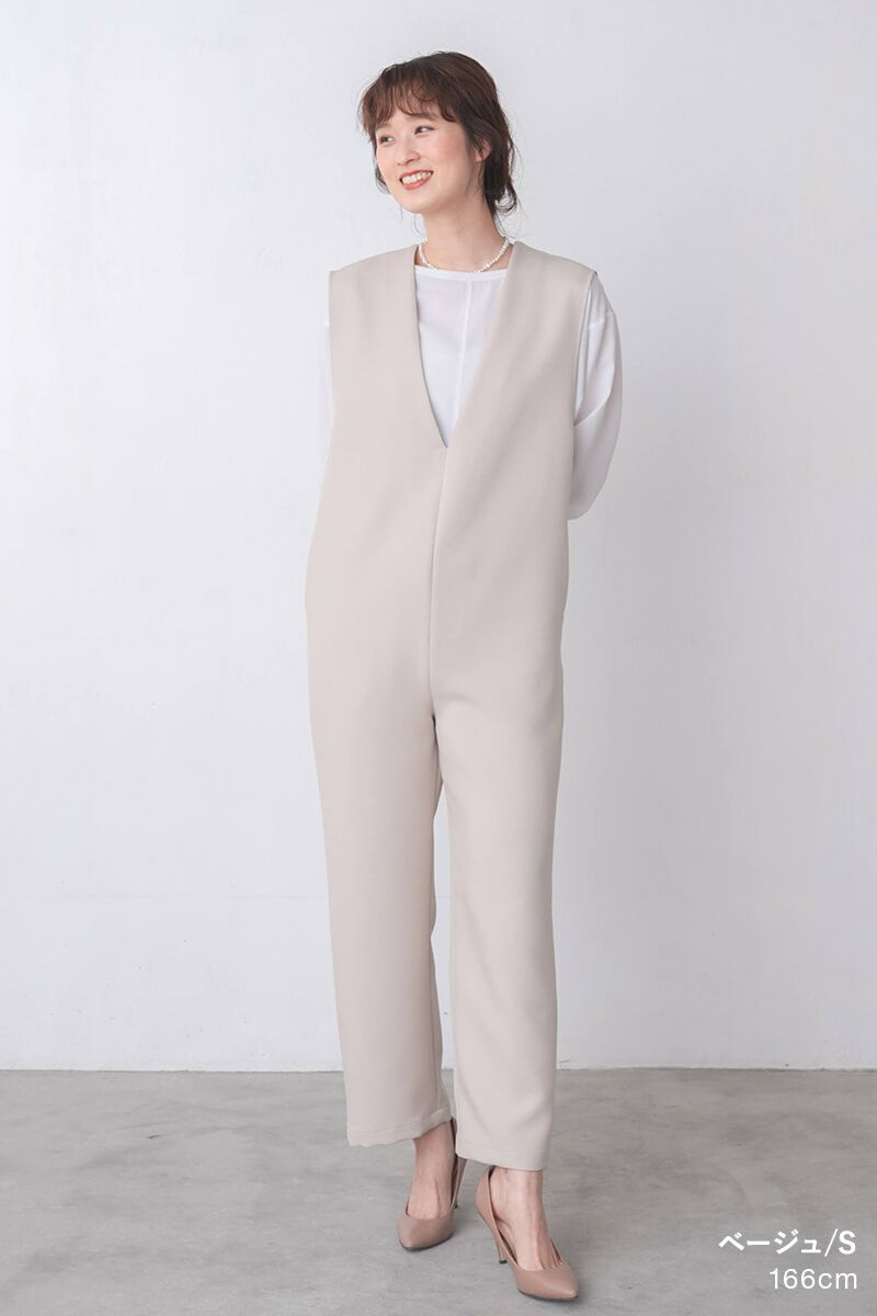 ナインアール,rrrrrrrrr,オールシーズンVネックオールインワン