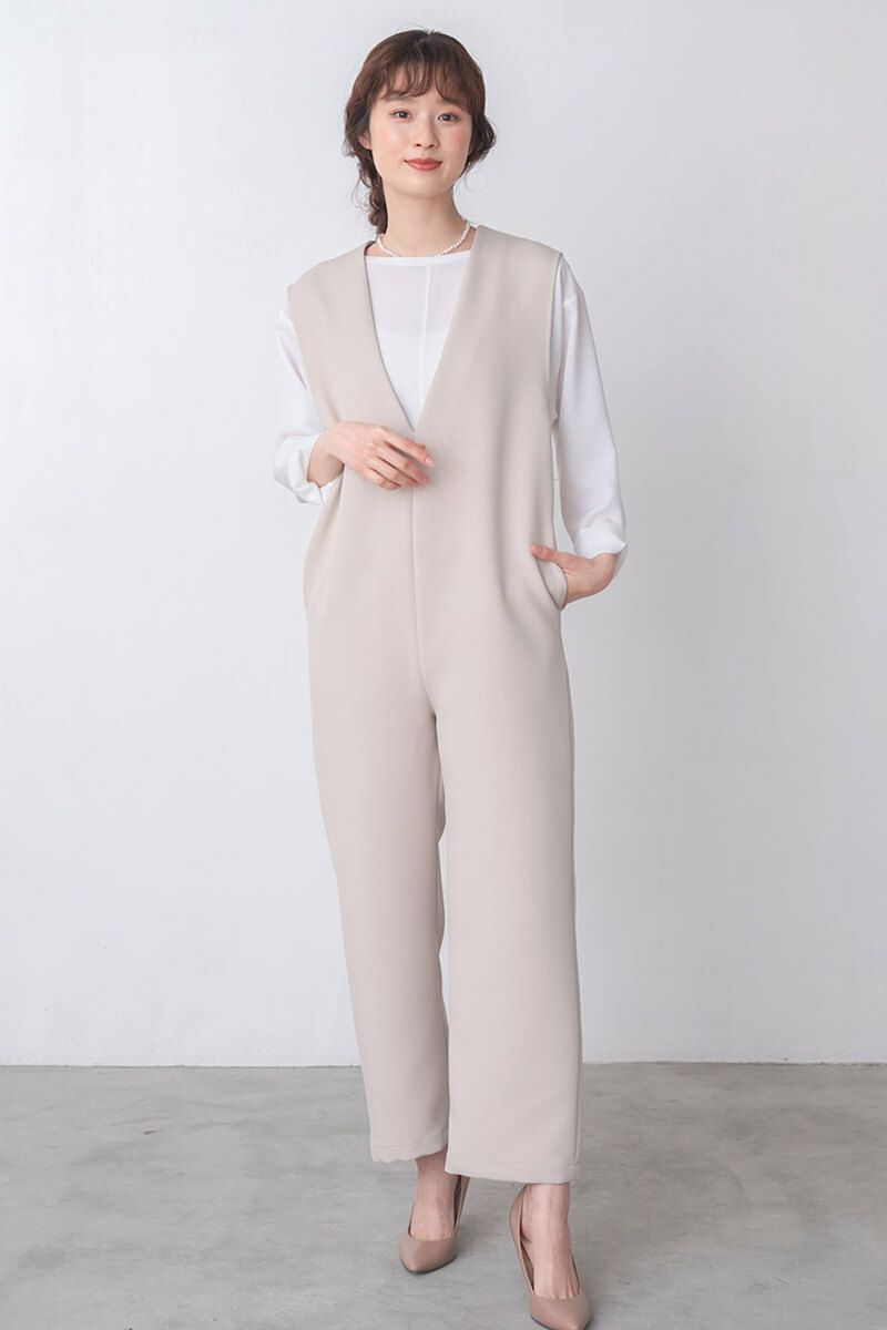 ナインアール,rrrrrrrrr,オールシーズンVネックオールインワン