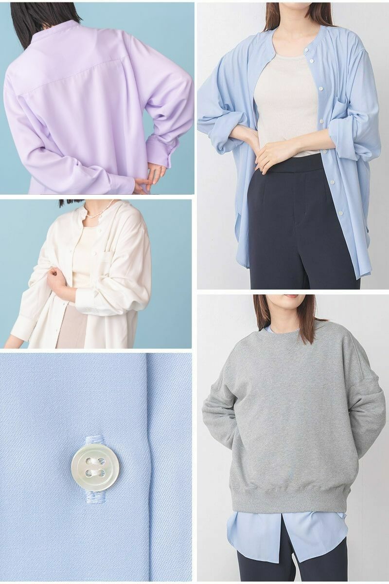 ナインアール,rrrrrrrrr,プレミアムノーカラーシャツ