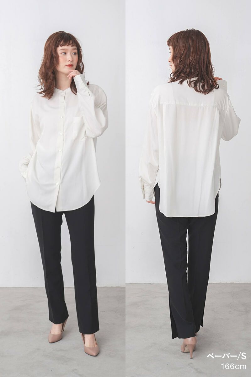 ナインアール,rrrrrrrrr,プレミアムノーカラーシャツ