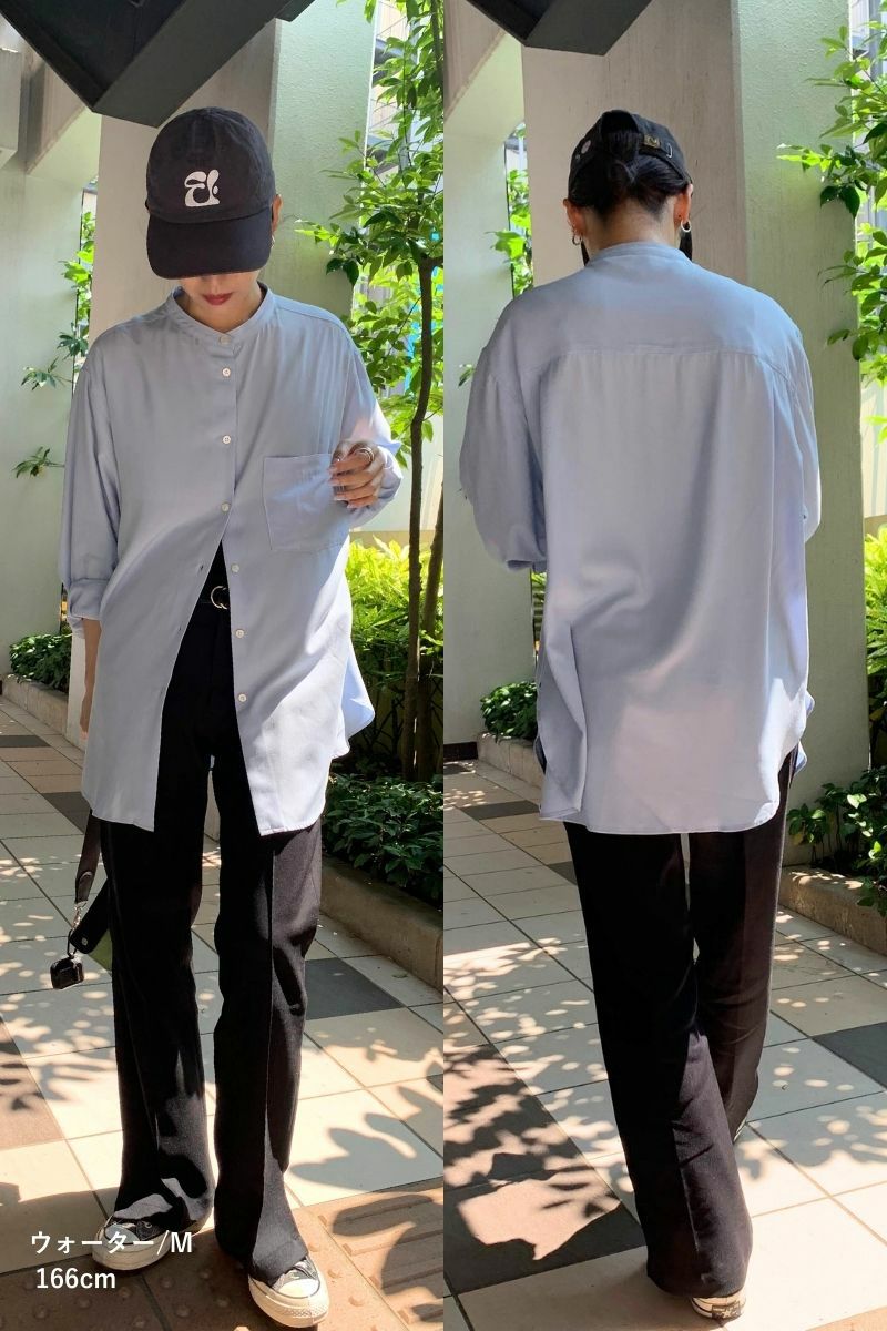 ナインアール,rrrrrrrrr,プレミアムノーカラーシャツ