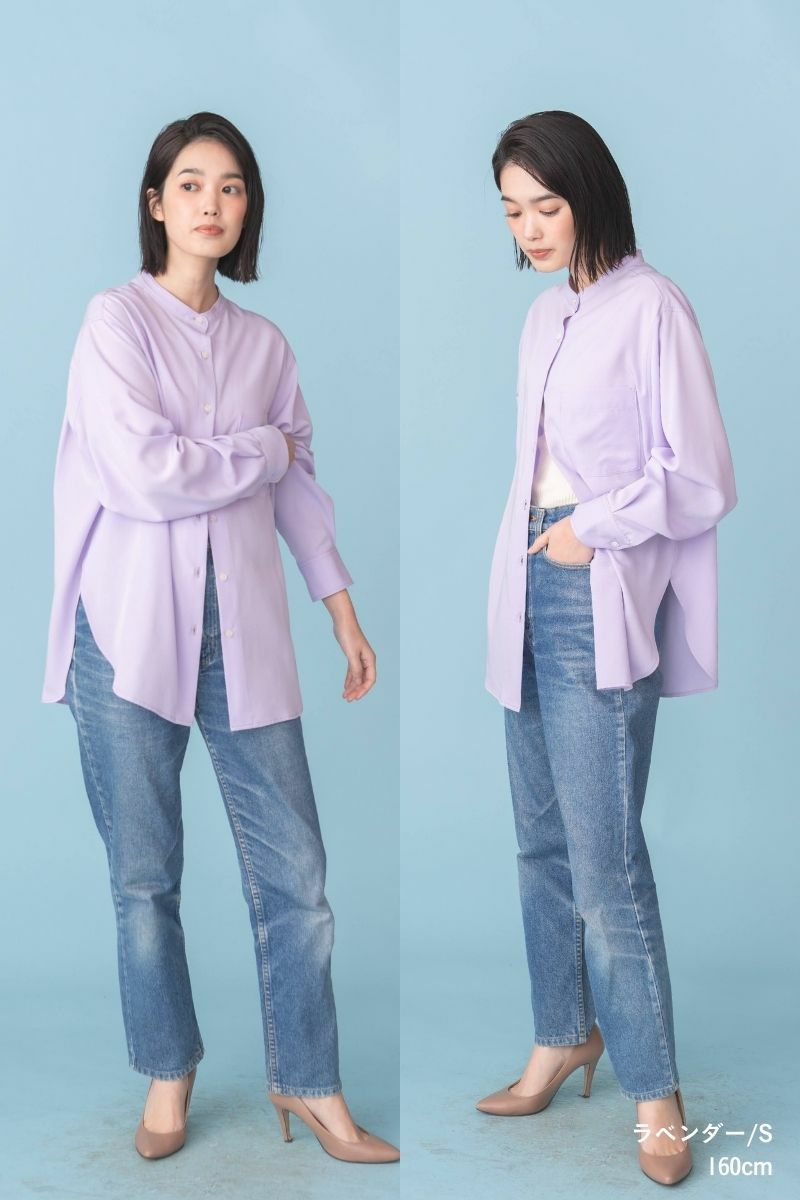 ナインアール,rrrrrrrrr,プレミアムノーカラーシャツ