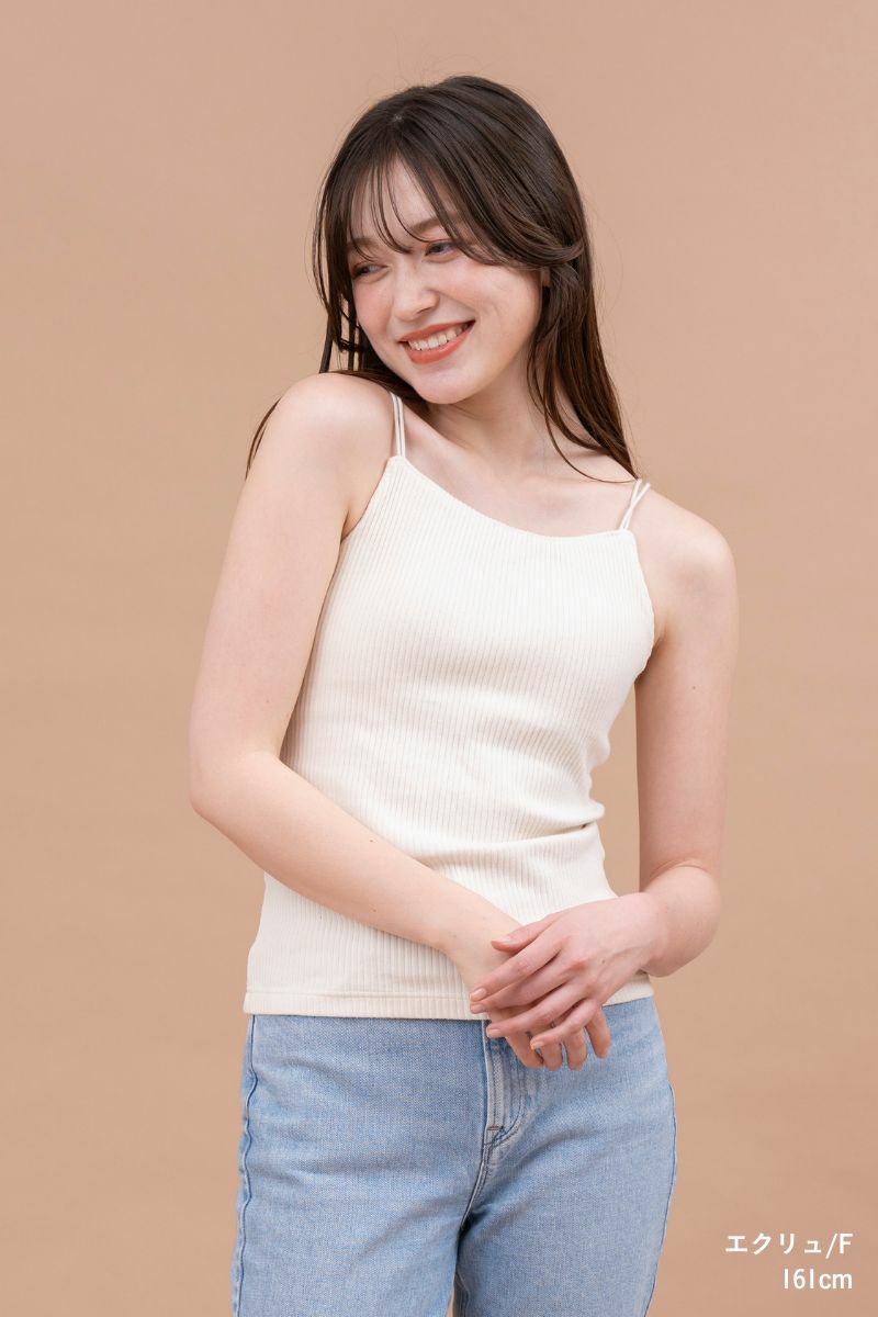 ナインアール,rrrrrrrrr,リブブラキャミソール