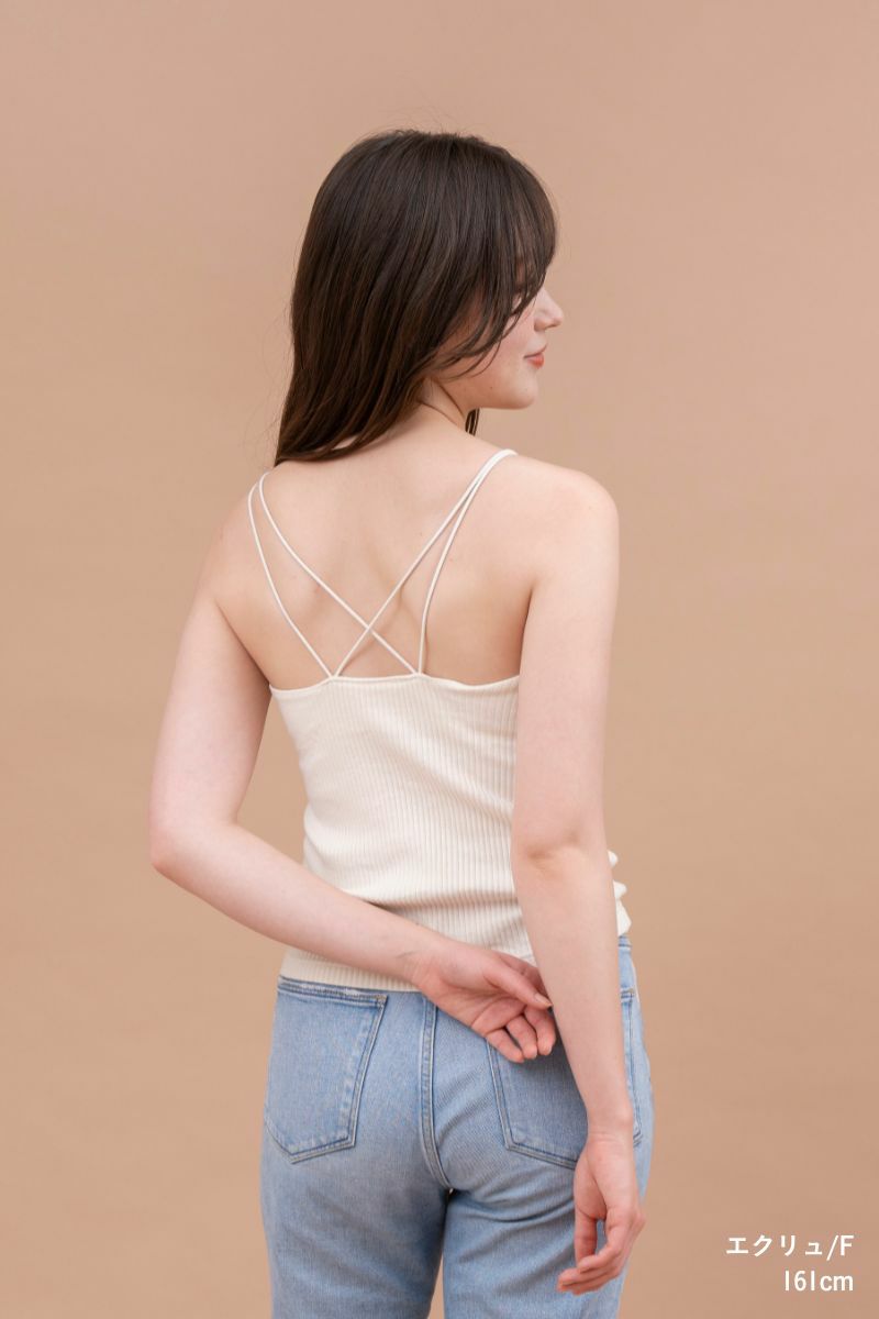 ナインアール,rrrrrrrrr,リブブラキャミソール