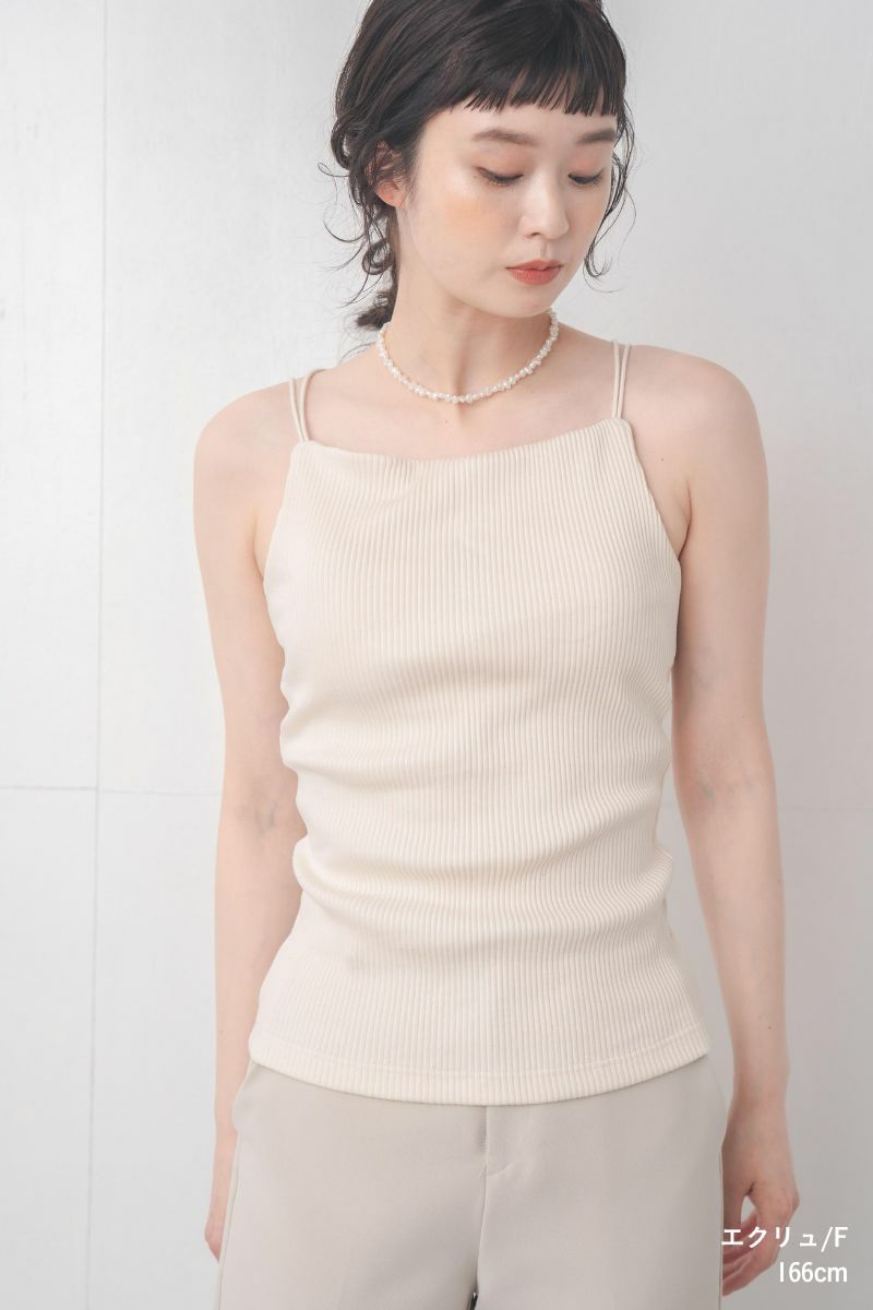 ナインアール,rrrrrrrrr,リブブラキャミソール