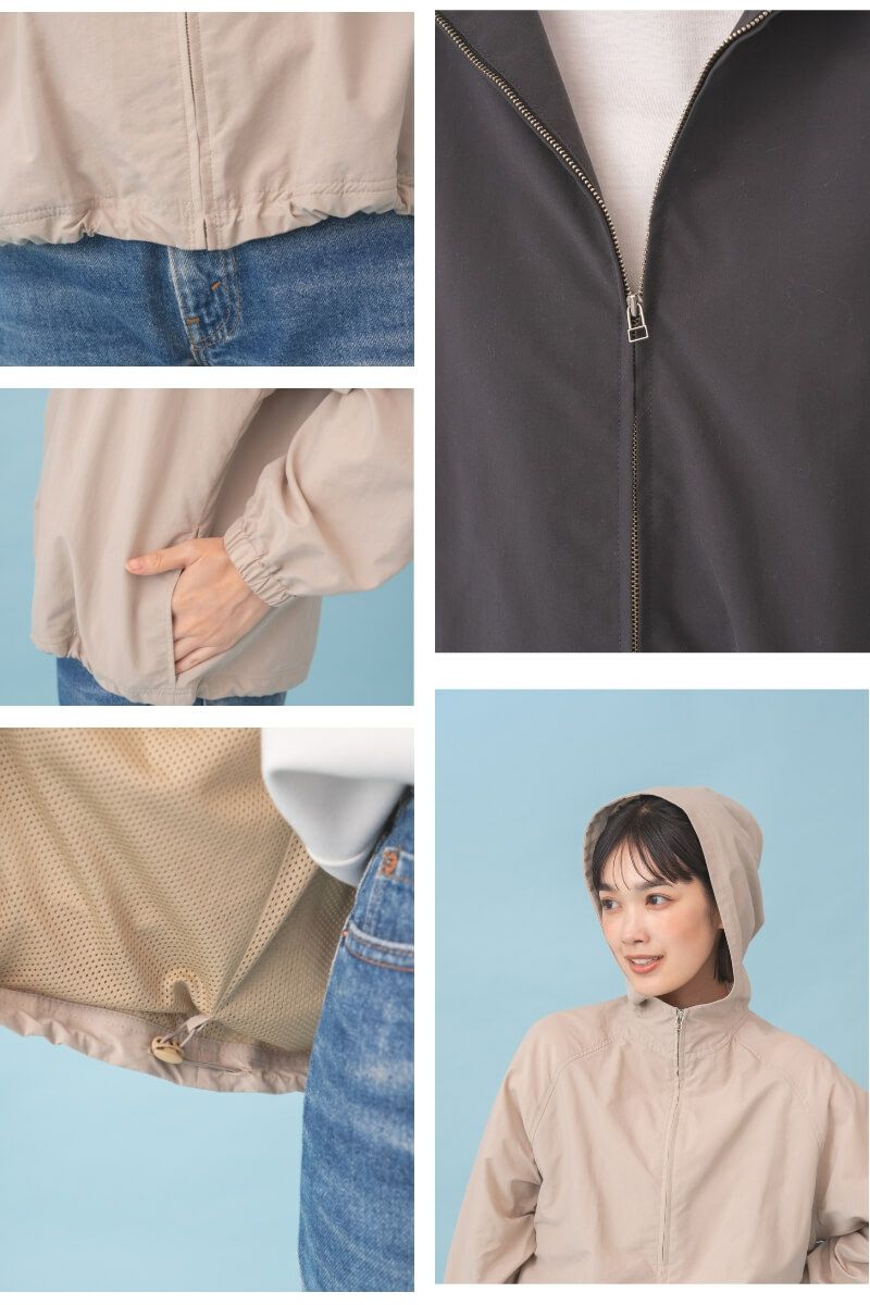 ナインアール,rrrrrrrrr,ナイロンフーディーブルゾン