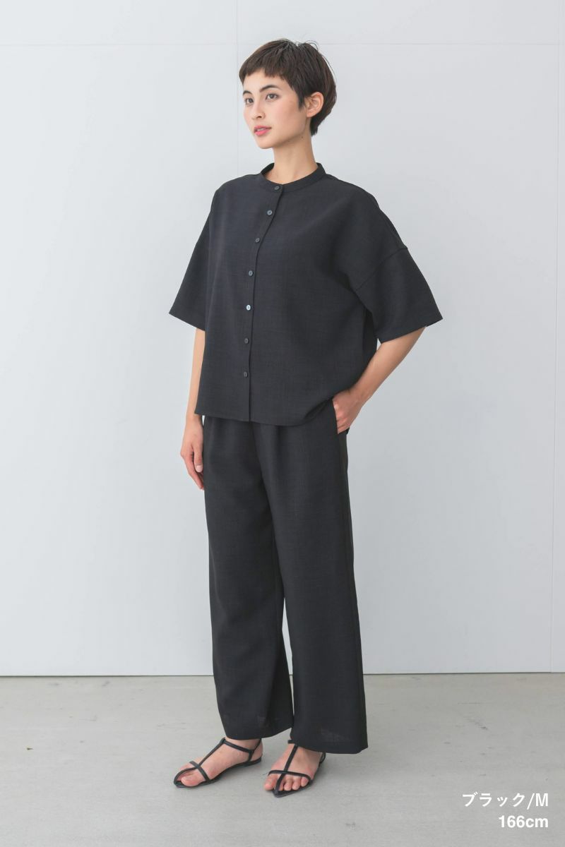 ナインアール,rrrrrrrrr,リネンライクシャツ,sumi,ミニマリスト