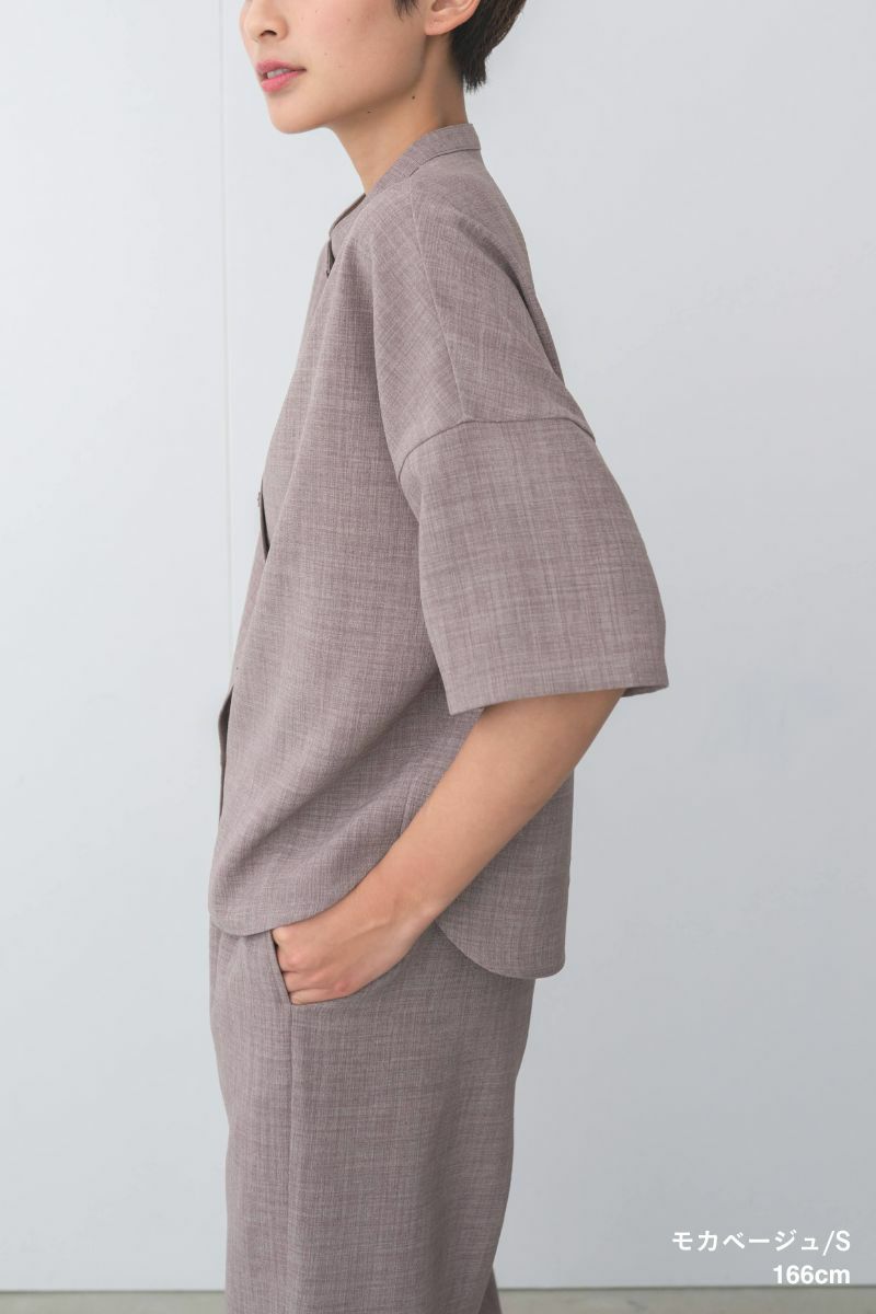 ナインアール,rrrrrrrrr,リネンライクシャツ,sumi,ミニマリスト