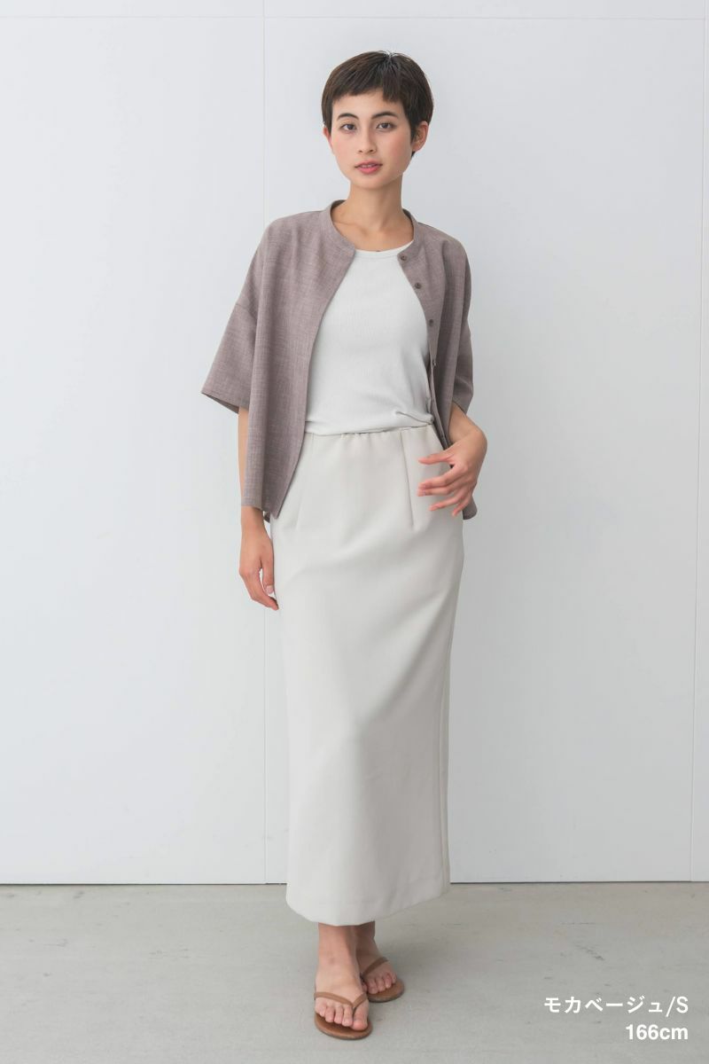 ナインアール,rrrrrrrrr,リネンライクシャツ,sumi,ミニマリスト