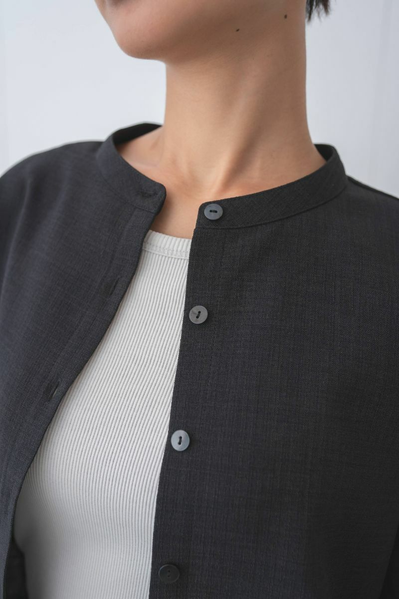 ナインアール,rrrrrrrrr,リネンライクシャツ,sumi,ミニマリスト