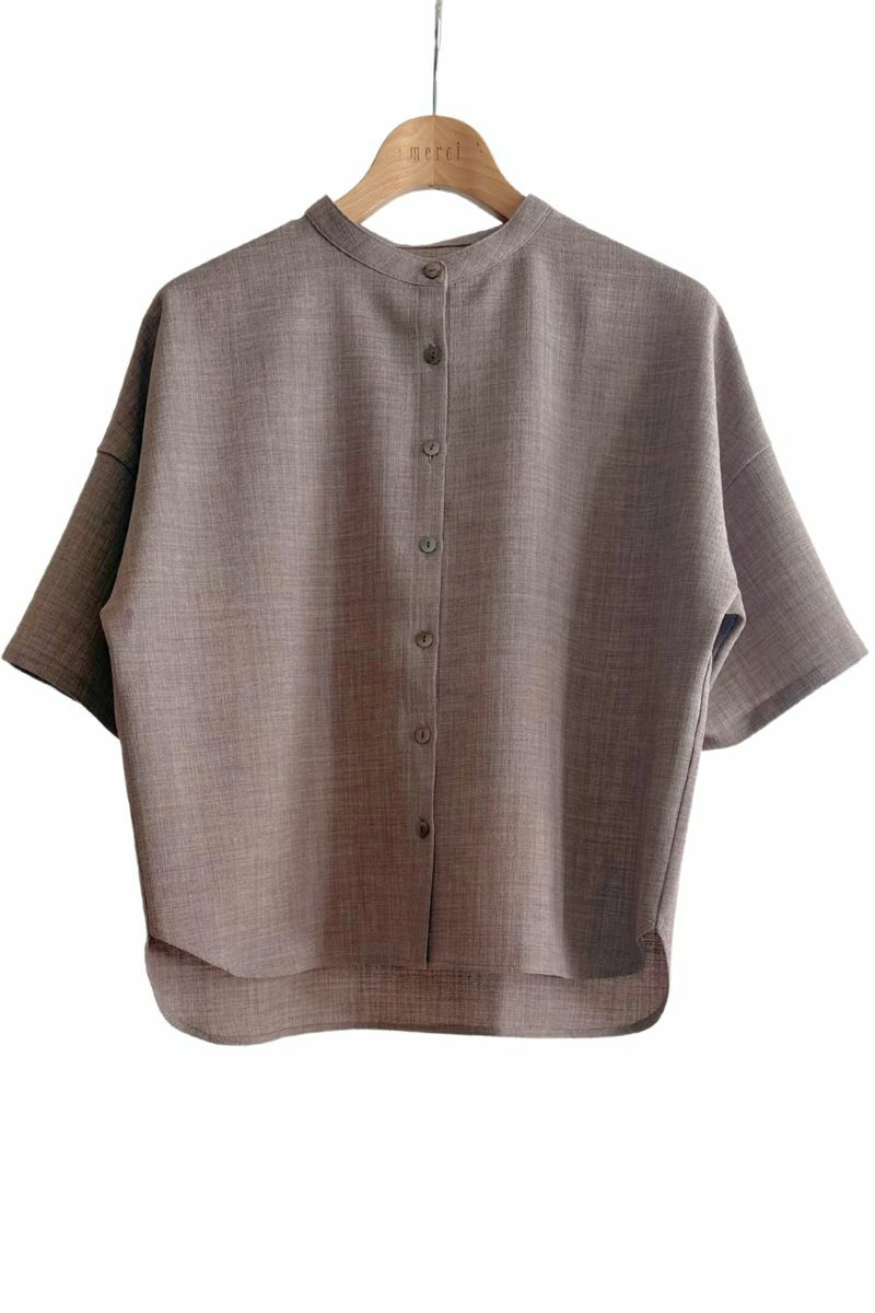 ナインアール,rrrrrrrrr,リネンライクシャツ,sumi,ミニマリスト