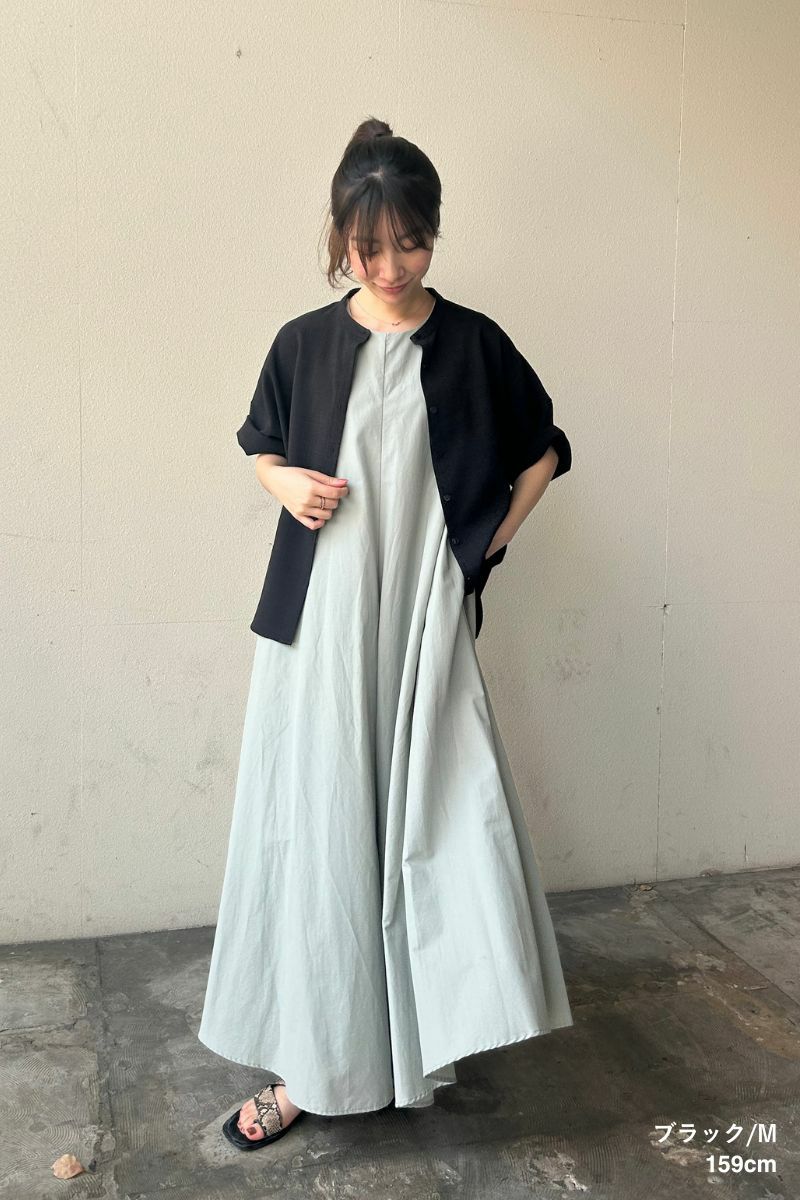 ナインアール,rrrrrrrrr,リネンライクシャツ,sumi,ミニマリスト