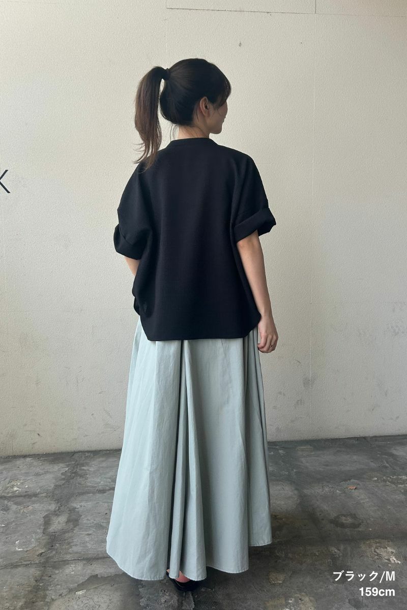 ナインアール,rrrrrrrrr,リネンライクシャツ,sumi,ミニマリスト