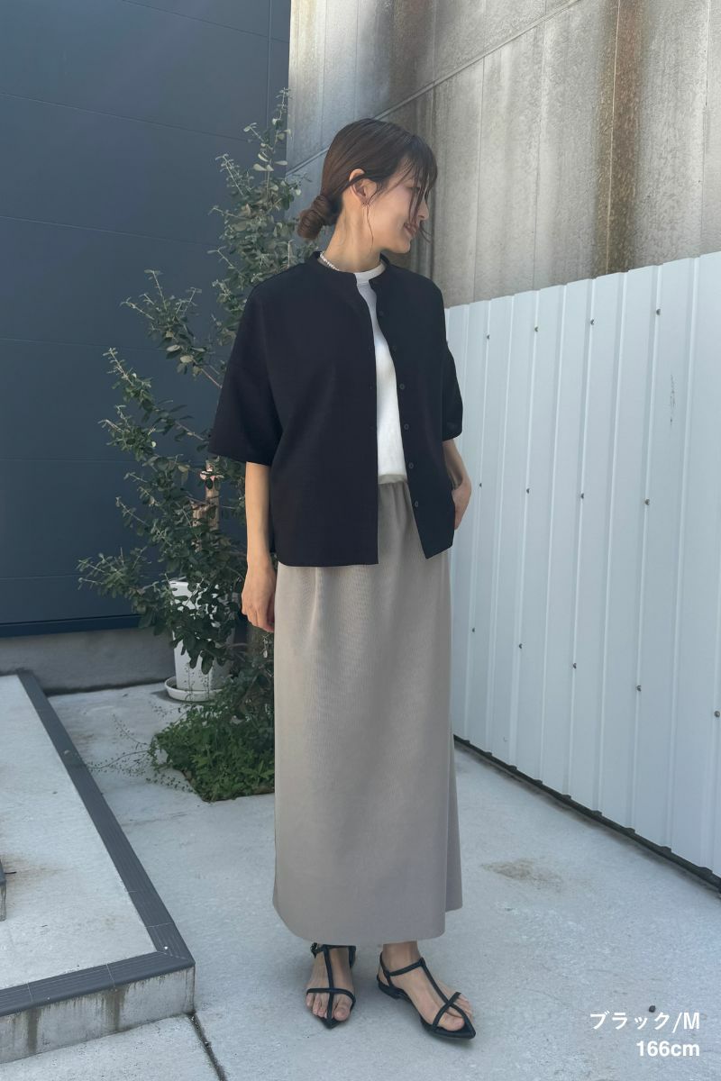 ナインアール,rrrrrrrrr,リネンライクシャツ,sumi,ミニマリスト
