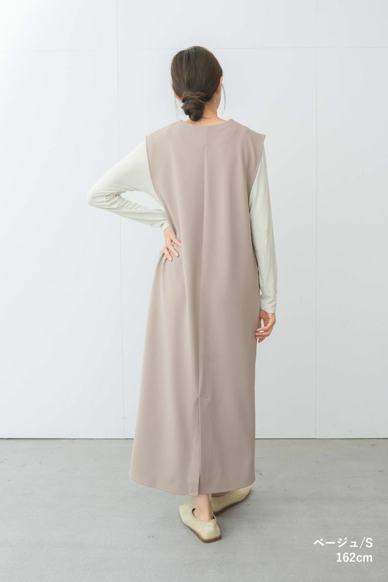 ナインアール,rrrrrrrrr,オールシーズンストレッチVネックワンピース