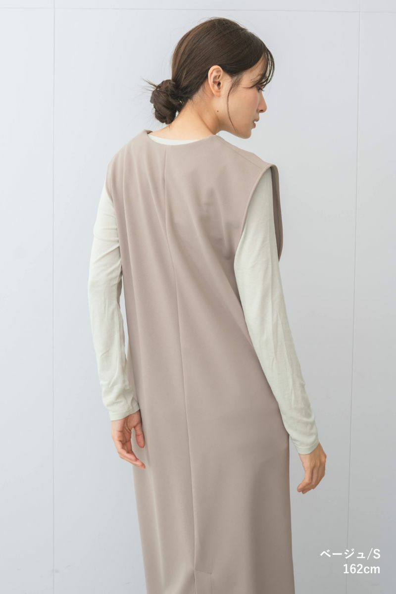 ナインアール,rrrrrrrrr,オールシーズンストレッチVネックワンピース