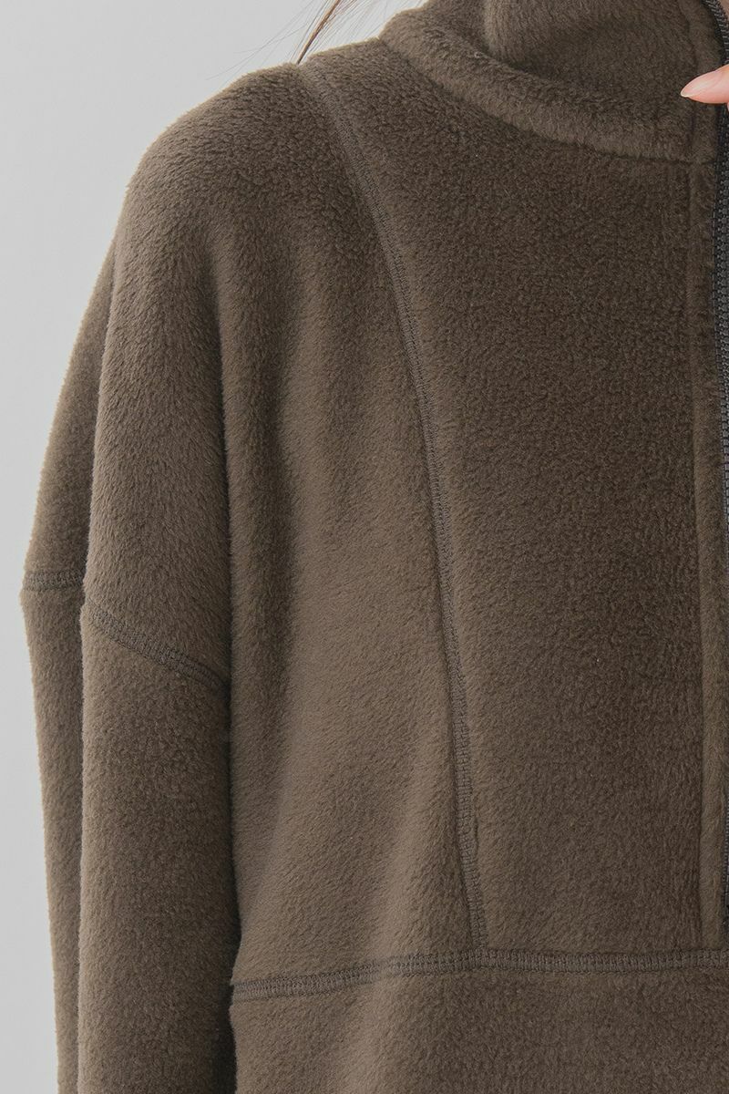 ライトエコフリースハーフジップ