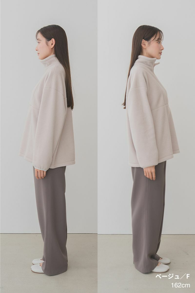 ライトエコフリースハーフジップ