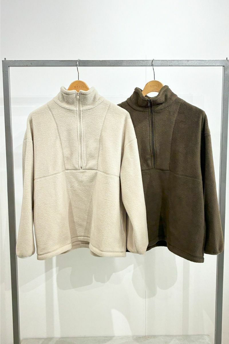 ライトエコフリースハーフジップ